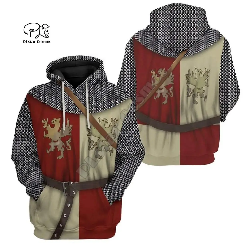 

PLstar Cosmos 3D Print Unisex Cosplay Roman Gentleman Knights Templar Harajuku Streetwear Funny Zip Hoodies/Sweatshirt/a10