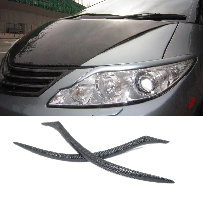 

For Toyota Previa PREVIA/ESTIMA ACR50 middle and late carbon fiber headlights Eyebrows Stereo Style