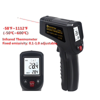 Kitchen Food Cooking Infrared Thermometer Non-Contact Temperature Meter Gun Handheld LCD Industrial Outdoor Laser Pyrometer IR