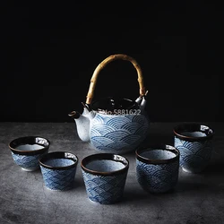 Japanese Style Household Teapot Ceramic Tea Cup Water Cup Restaurant Tea Pot