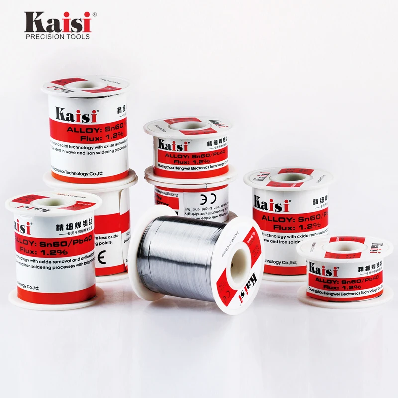 Kaisi Flux 1.2% Rosin Core Tin Lead Solder Wire Sn60 / Pb40  Soldering Supplies 0.3 / 0.4/ 0.5 / 0.6mm Optional