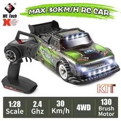 RC Wltoys 284131   1/28 2.4G 4WD krótki kurs Drift RC modele pojazdów ze światłem 30km szybkie dzieci zabawki dla dzieci pk K989