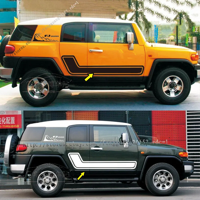 

For Toyota FJ Cruiser 2007-2014 Body decoration stickers 1 set