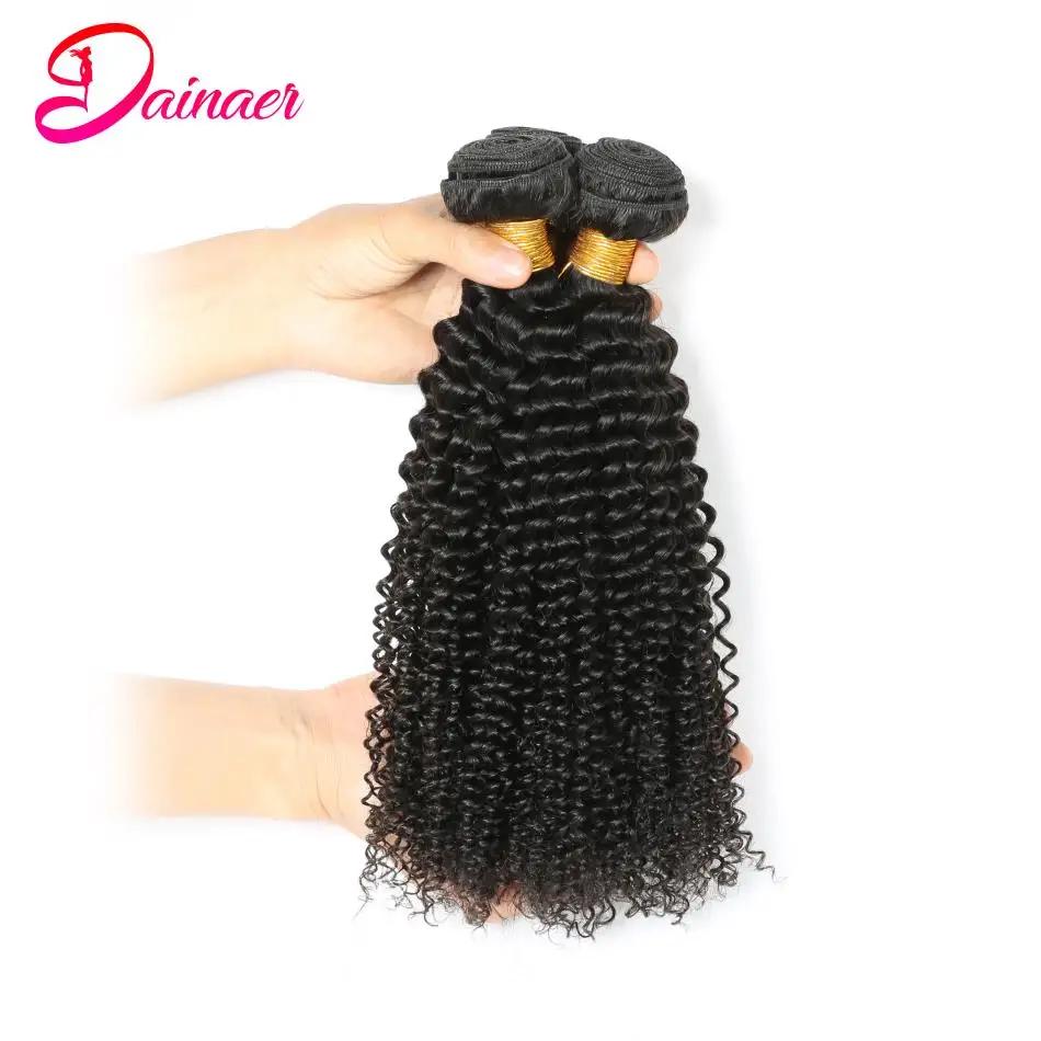 Bundel keriting Kinky Afro Peruvian bundel jalinan rambut manusia 12-26inci warna alami ekstensi rambut Remy 4 buah 100% rambut manusia