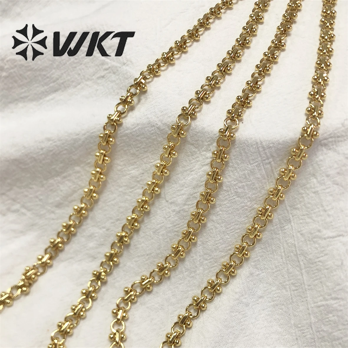 WT-BC180 Noble And Elegant Jewelry With Yellow Brass With 18K Real Gold Plated Necklace Chain So Lovely  For Lady As A Aift