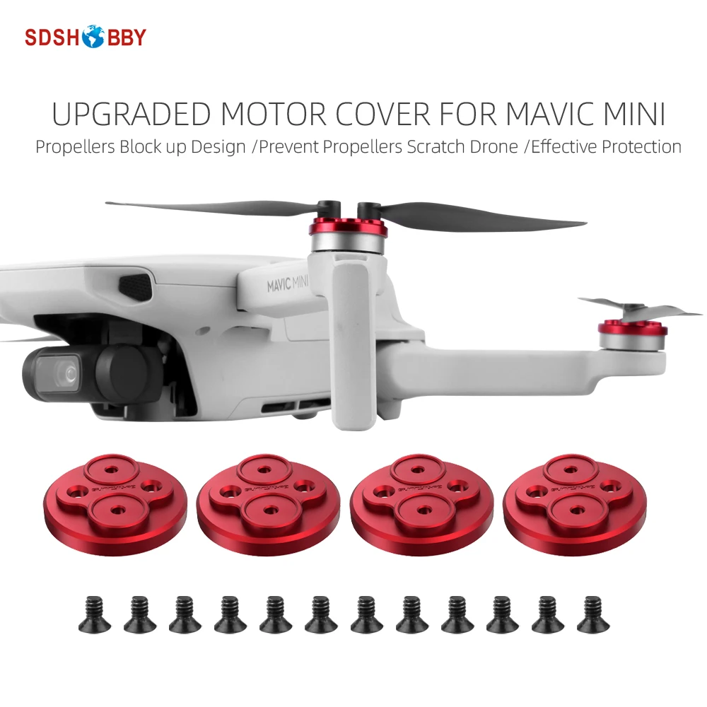 Sunnylife Upgraded Motor Covers Propellers Block-up Scratch-proof Aluminum Alloy Motor Protective Cover for Mavic Mini