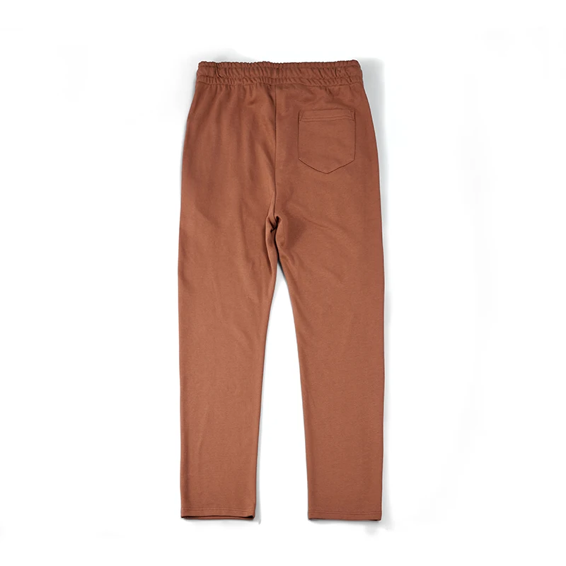 Autumn Winter New Cotton Sweatpants Men Brown Jogger Sport Straight Leg Long Casual Pants Streetwear Loose Oversized Trousers