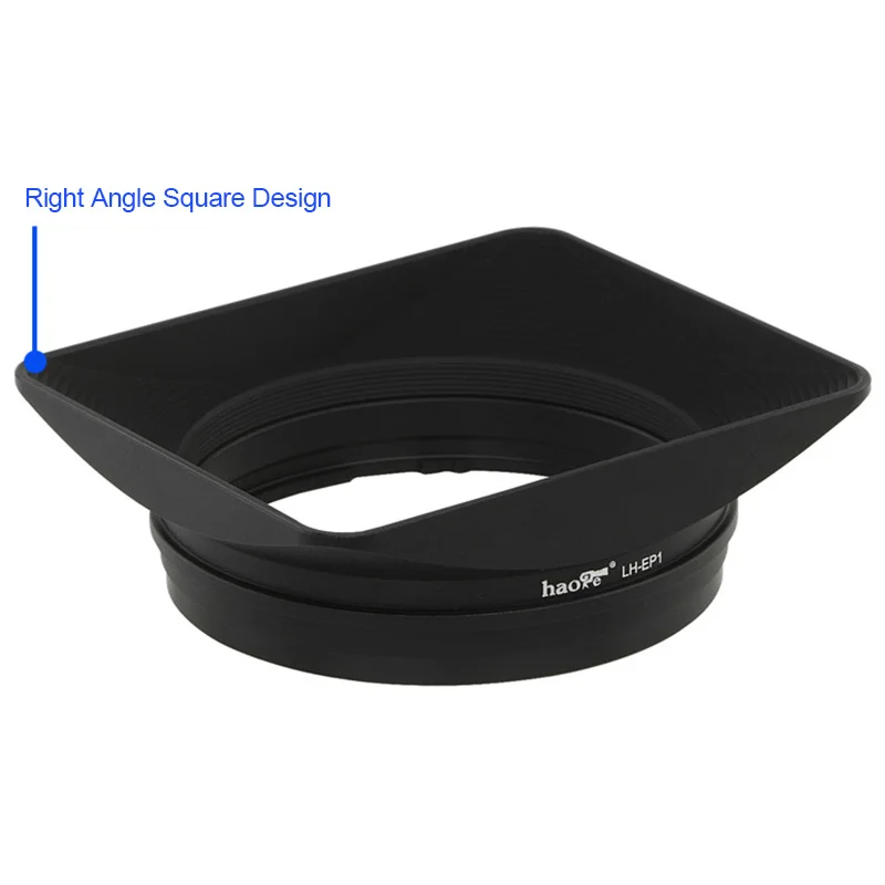 CNC Aluminum Metal Square Lens Hood for Sony RX1 RX1R RX1R II Camera,E 20mm f2.8, 28mm f2,30mm f3.5,35mm f1.8,50mm f1.8 Lens