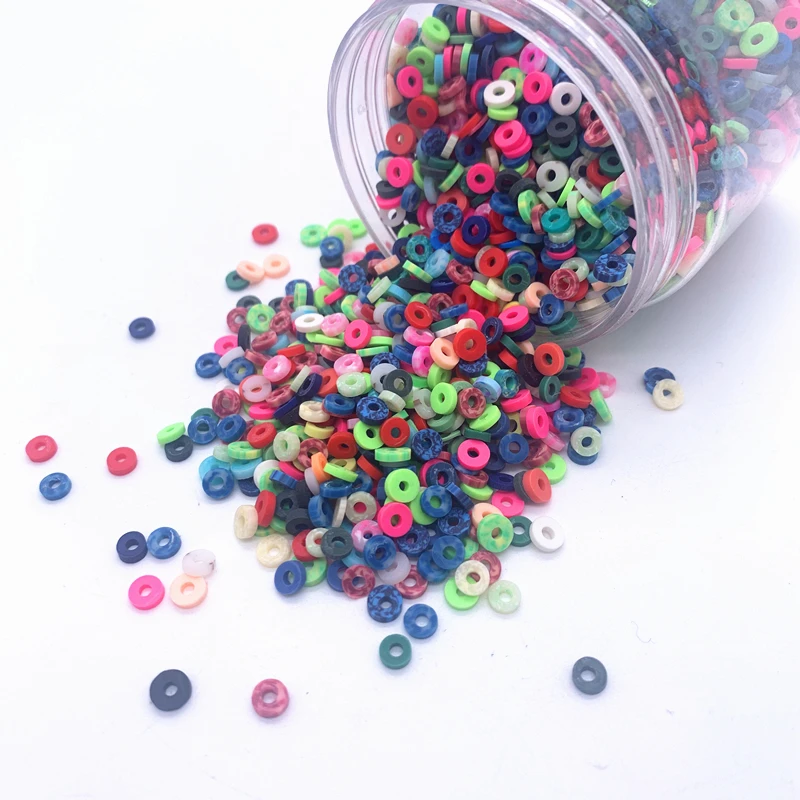 1000pcs/Lots 4mm Bag Polymer Hot Soft Clay Sprinkles Colorfully For DIY Crafts Polyme  Plastic Slimes Cake Nail Art Accessories