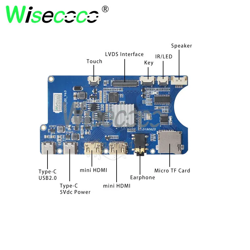 Imagem -05 - Wisecoco 12.3 Polegada Tela Sensível ao Toque 1920x720 Ips Módulo de Tela Lcd Usb-c Placa Motorista Raspberry pi Exibição Automotivo