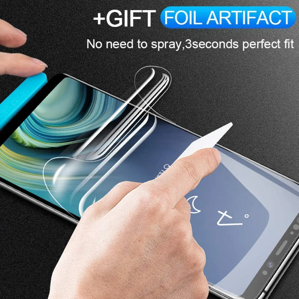 Screen Protector Hydrogel Film For Sony Xperia 1 10 10Plus XA1 XA1 Ultra XZ1 Compact XA2 Full Cover Protective Film Not Glass