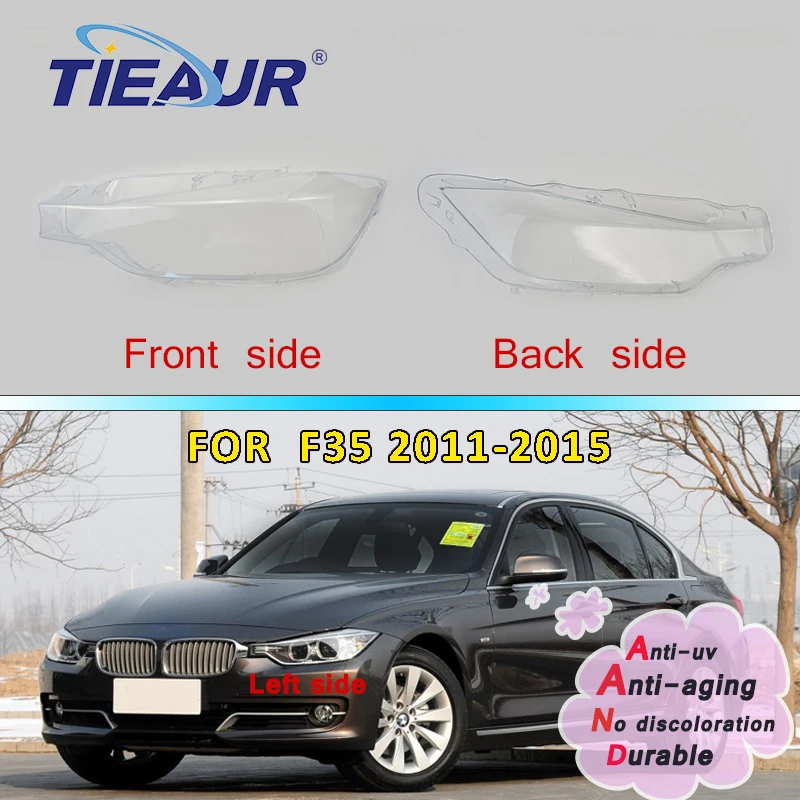 Headlight Headlamp Transparent Lens Cover for 318i 318d 318Li 320i 320d for BMW 3Series F30 F35 2012-2015 2016-2018