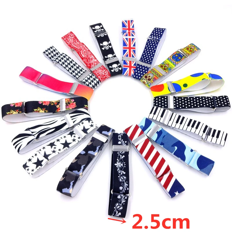 

2.5cm Elasticated Unisex Armbands Sleeve Garter Adjustable Gifts Shirt Sleeve Holder Cufflink Business Wedding Groom Accessories