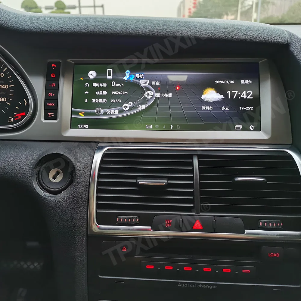 Android 13 8+128G Car Radio For Audi Q7 2006-2009 Multimedia Player GPS Navigation Auto Stereo Tape Recoder Head Unit Carplay