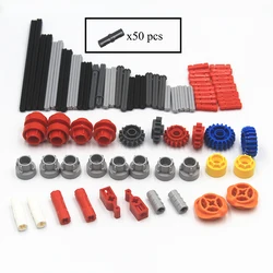 MOC Building Blocks Technical Parts 130pcs Gearbox Accessories Supplement Package compatible with Lego 35185 for kids boys toy