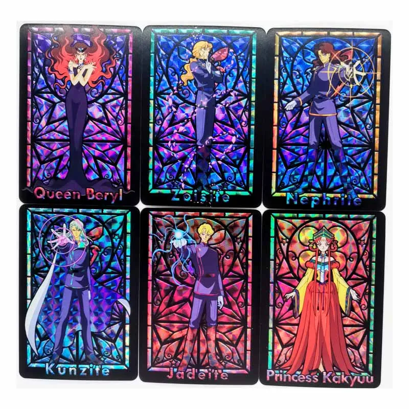 12pcs/set Taiwan Church Style Stained Glass Toys Hobbies Hobby Collectibles Game Collection Anime Cards