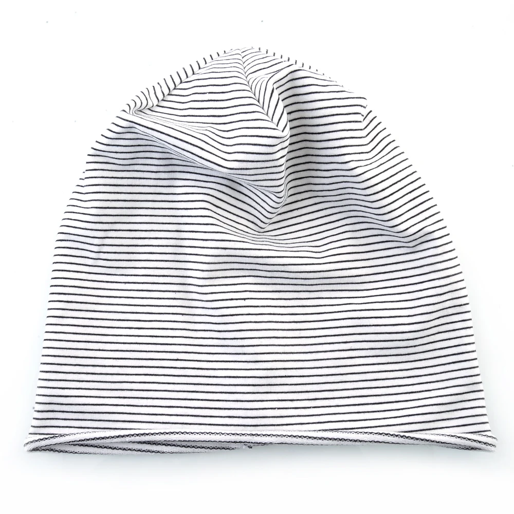 TQMSMY Striped Beanies Hat Men Women Thin One Layer Skullies Beanies Spring Summer Outdoor Casual Bonnet Gorras TME182