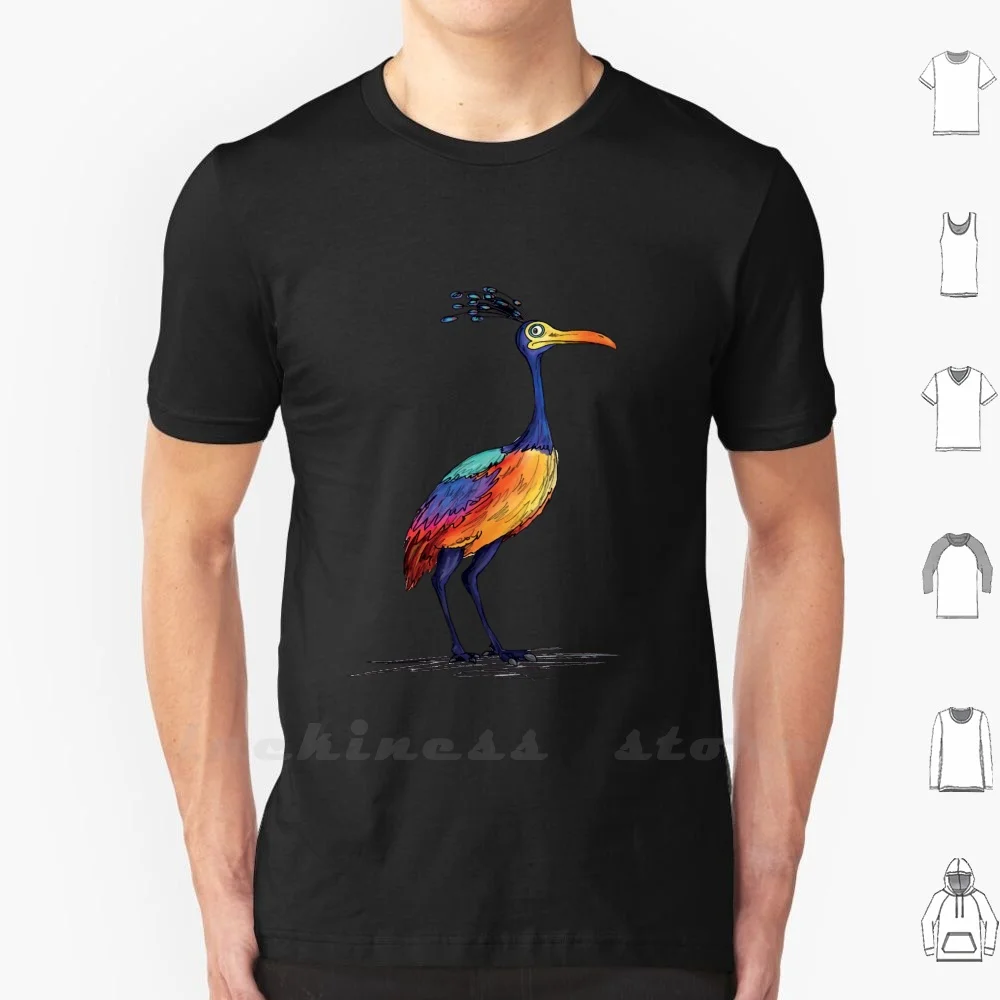 Bird Of Paradise T Shirt Men Women Teenage Cotton Kevin Up Adventure Balloons House Colourful Quirky Whimsical Bird Bird Of