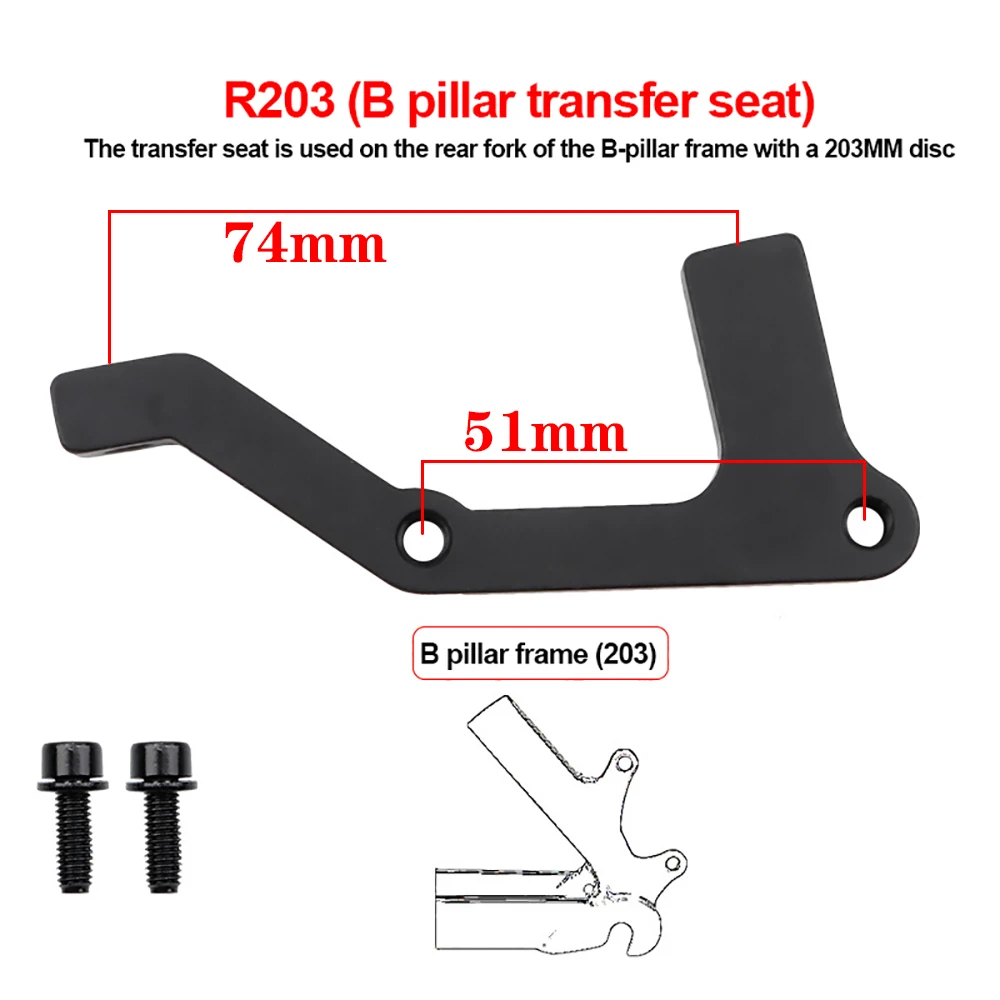 Convertidor de freno de disco para bicicleta de montaña, soporte ultraligero, adaptador de montaje de freno de disco para Rotor de 160, 180 y 203mm