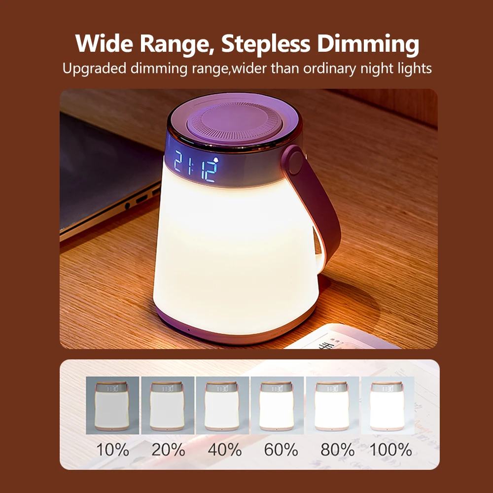 นาฬิกาเวลาแสดงอุณหภูมิ Stepless Dimming Led Night Light จาก Youpin