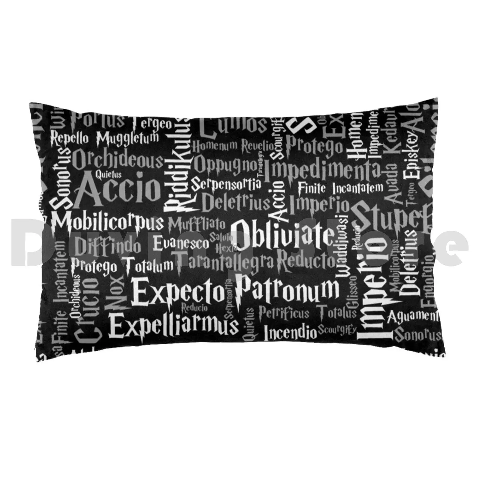 Under Your Spell Pillow Case Printed 50x75 Magic Spell Wizard Geek Wizardry Castle Beasts