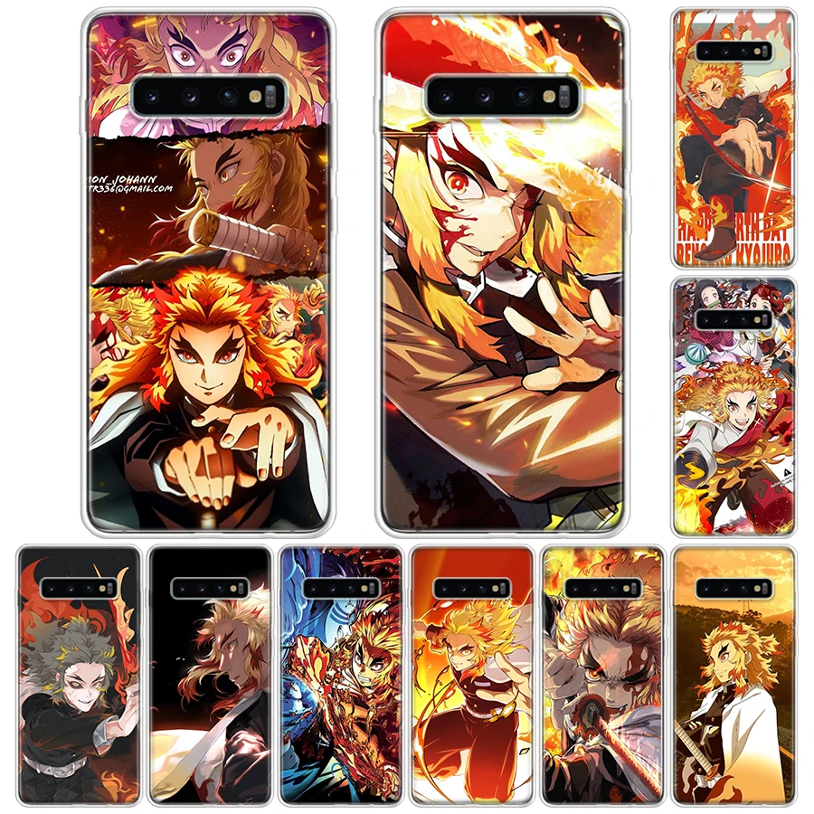 Demon Slayer Rengoku Kyoujurou Phone Case For Samsung Galaxy S23 S24 Ultra S20 FE S21 S22 Plus S10 S10E S9 S8 + Soft Cover Funda