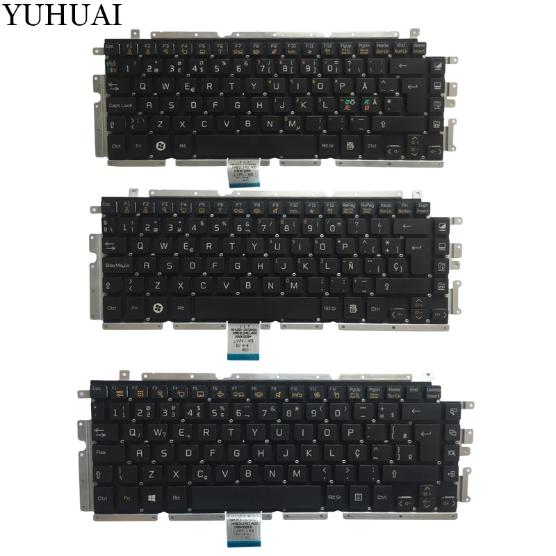 Laptop Keyboard for LG Z330 Z330-G Z340 Z350 Z355 Nordic NE/Spanish SP/Brazil BR  black keyboard