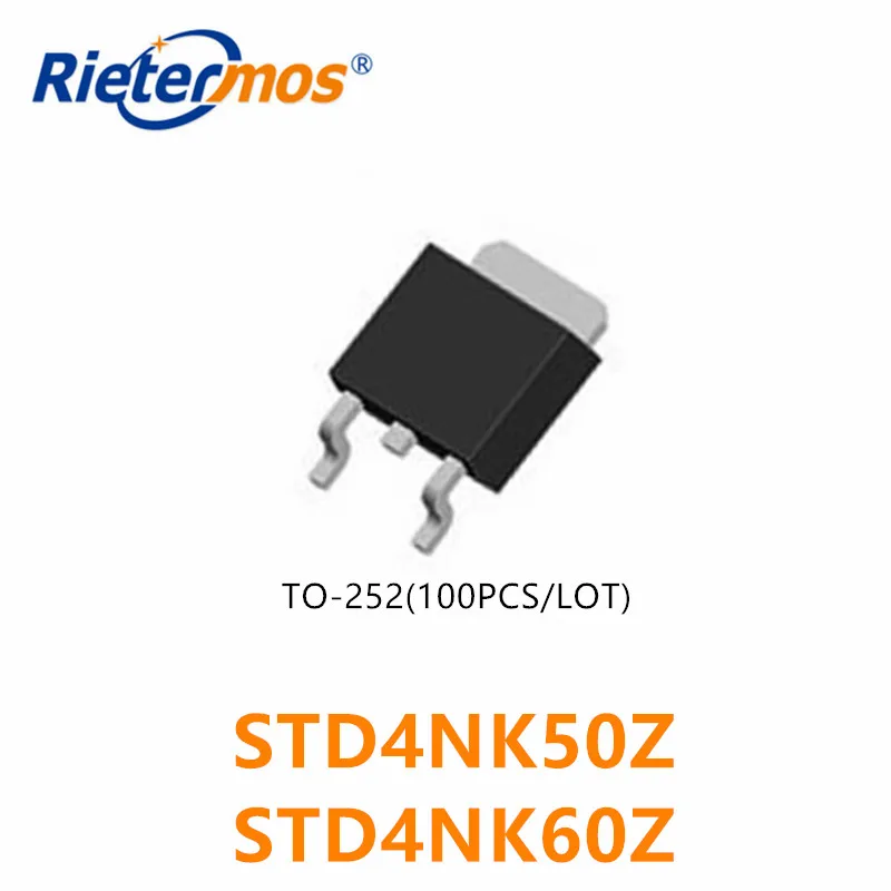 

100 шт. STD4NK50Z D4NK50Z 4NK50Z 4NK50Z 4NK50 STD4NK60Z D4NK60Z 4NK60Z 4NK60Z 4NK60 TO252 оригинал