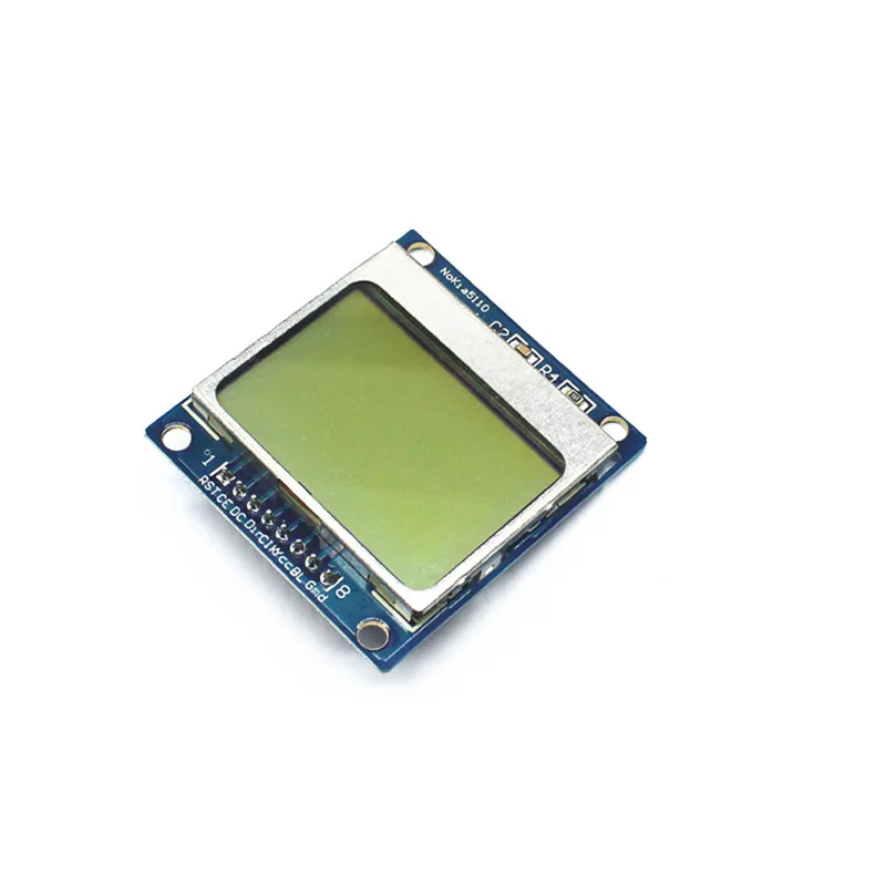 Blue 5110 screen LCD screen module for MCU development board compatible with 3310 blue backlit LCD screen