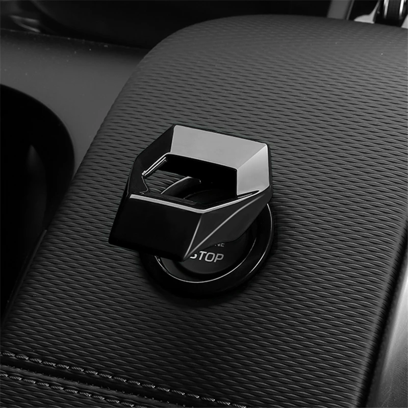 Car Start ENGINE Stop Decorative Circle Ignition Push Button Ring Styling Accessories Cover Case For Peugeot 5008 3008 2008 508