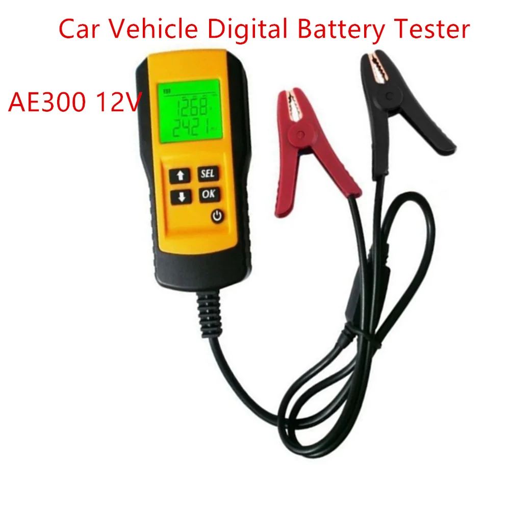 

12V Automotive Vehicle Battery Tester LCD Digital Battery Test Analyzer Diagnostic Tool Internal Resistance CCA Voltage Test