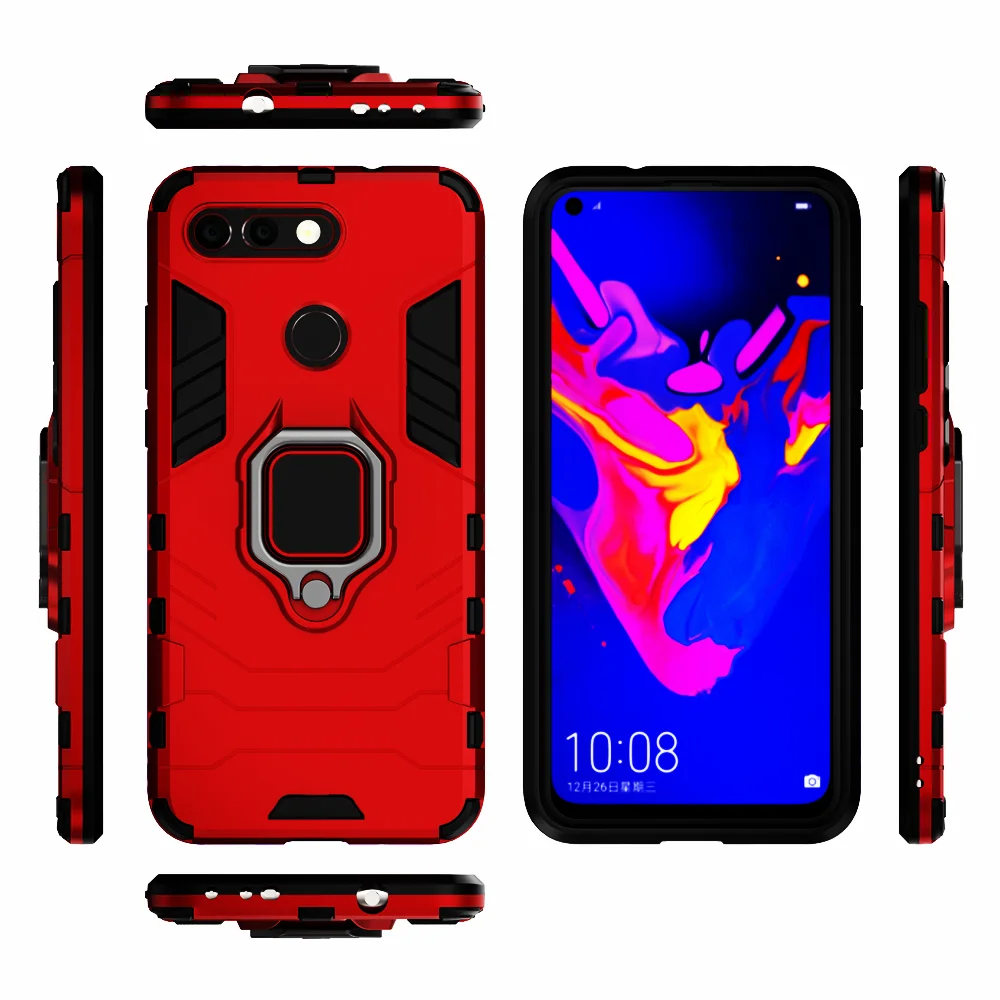 Phone Holder Finger Ring Case for Honor View 20 Huawei Honor V20 Armor Shockproof Cover For Huawei Honor V20 PCT-AL10 PCT-TL10