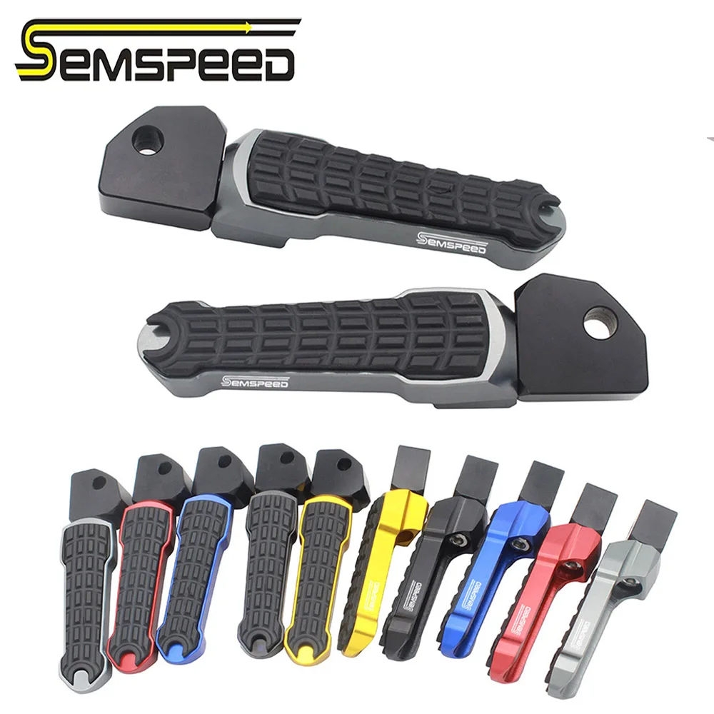 SEMSPEED with Logo Foot Pegs Left Right Hold Foot Platform Yamaha Accessories Footrest R3 R25 MT25 MT03 2014-2018 2019 2020