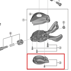 Shimano-cubierta de palanca de cambio de montaña, tornillo de fijación y cubierta de palanca principal, Y6TB98060, Y0L098020, Y0CR98020, Y0CS98020, Y06M98020, Y06N98020, Y0GV98020