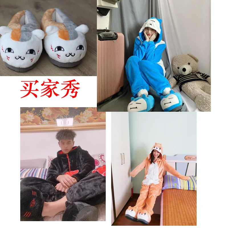 Cartoon Anime Natsume Yuujinchou Madara Cosplay Costumes Unisex Women Girls Cotton Pajamas Bathrobe Jumpsuits Suit Couple dress