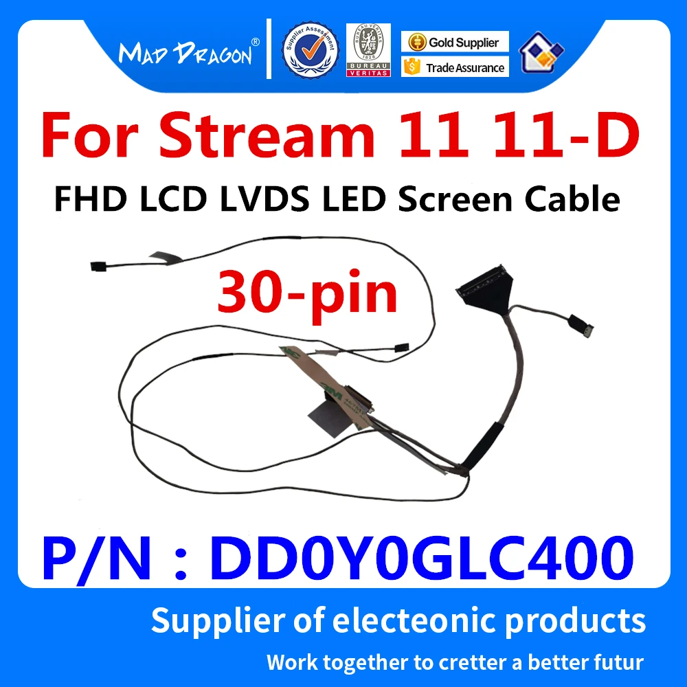 NEW original laptop LCD LVDS LED Screen Cable SCREEN FLEX Cable  For HP Stream 11 11-D FHD Panel DD0Y0GLC400 30-pin