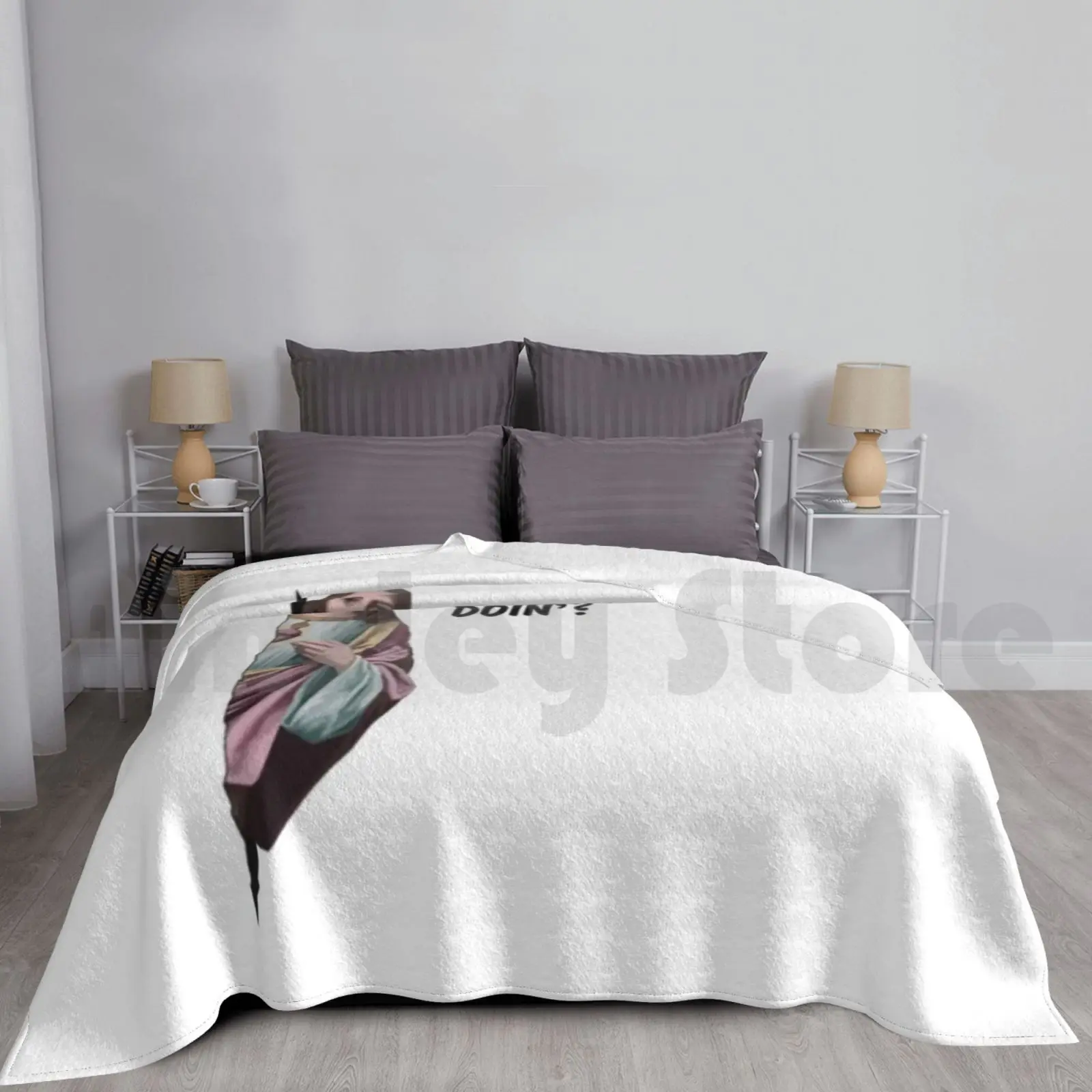 Copie De Hi I'm Jesus Blanket Fashion Custom Jesus Christ Dank Meme Dank Meme Christian Meme Jokes I Saw That