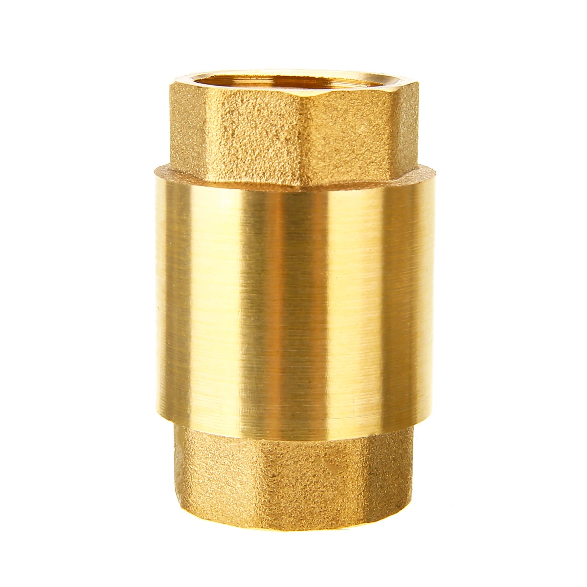 1pc New 1/2\'\' NPT Brass Thread In-Line Spring Check Valve 200WOG