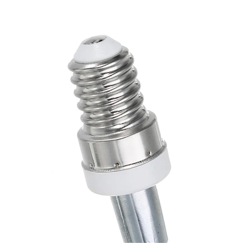 1pcs  AC250V E14 to E27 Flexible Extend Bulb Base Lamp Extension Adapter Screw Holder Socket Converter 18CM White