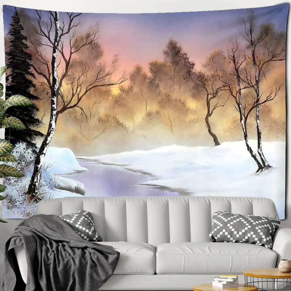 Oil Painting Landscape Painting Decorative Tapestry Hanging In The Living Room Dining Room Bedroom Wall Decorative Tapestry