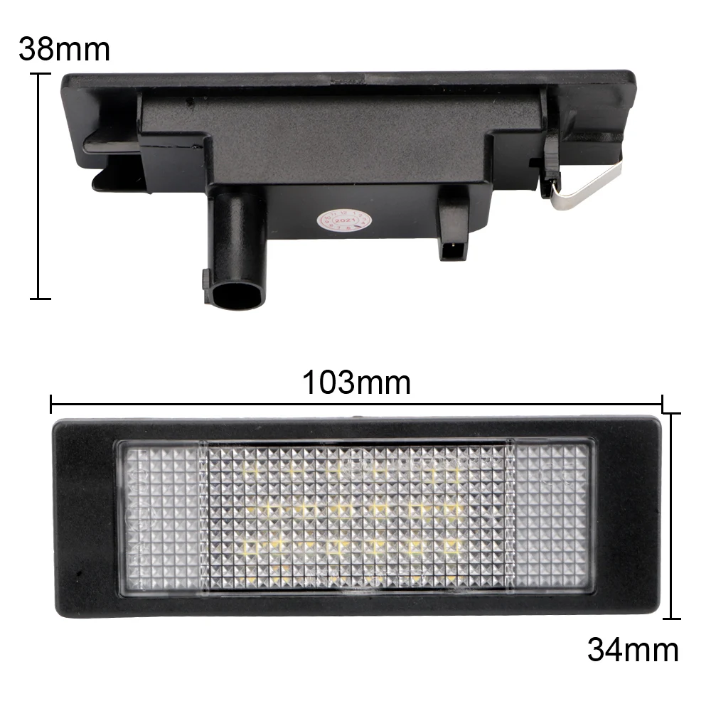 12V Car License Number Plate Lights For BMW E87 E81 E63 E64 E89 Z4 F20 F21 Serie 1 6 Rear Trunk Lamp LED Auto Illumination