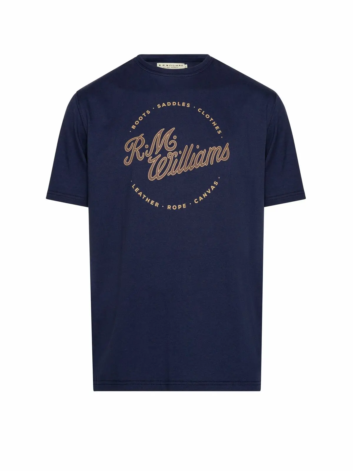 Rm Williams Script Stamp T-Shirt - Rrp 59.99 - Free Post