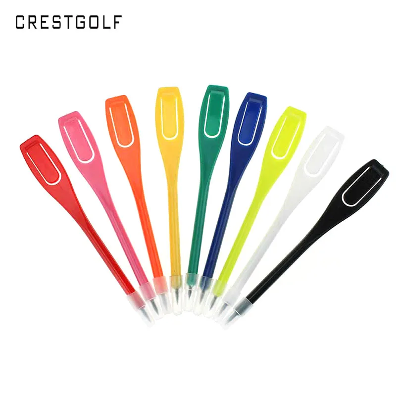 CRESTGOLF 20pcs/Packs Assorted Color Plastic Golf Clip Score Pencils Mutil Colors