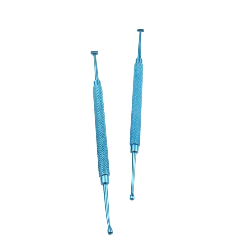 

Double-ended Ophthalmic Tweezers Ophthalmic Forceps Titanium Scleral Depressor 130mm Long Autoclavable Ophthalmic Instrument