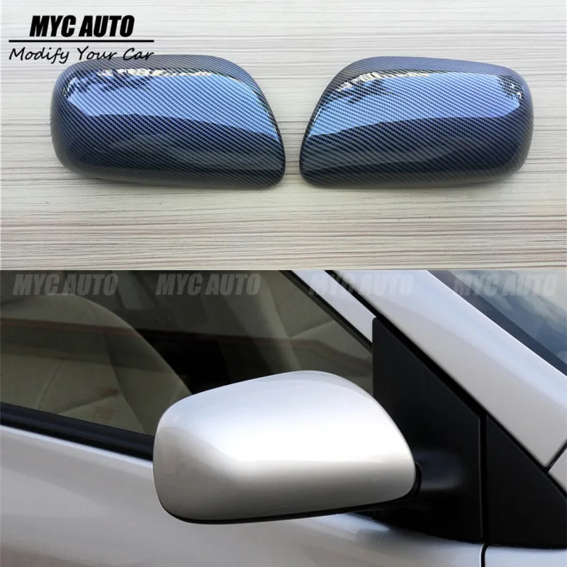 Carbon Fiber Look Mirror Cover For Toyota Corolla Levin 2007 2008 2009 2010 2011 2012 2013- 2018+Rear Side View Mirror Cover