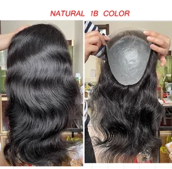 Swiss Lace And PU 10x8inch Hair Replacement Hairpiece 100% European Human Hair Pieces For Man 12