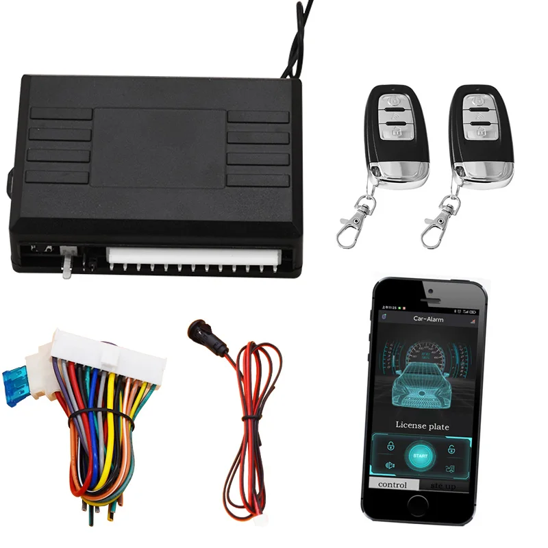 Mobile phone Bluetooth keyless access app, open the trunk, one drag three remote control central locking system