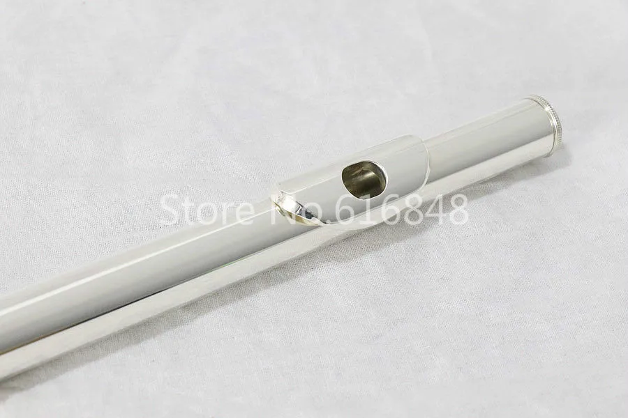 Pearl PF-525 E Cupronickel Flute C Tune 16 Keys Closed Holes Flute With E Key High Quality Silver Plated Musical Instrument