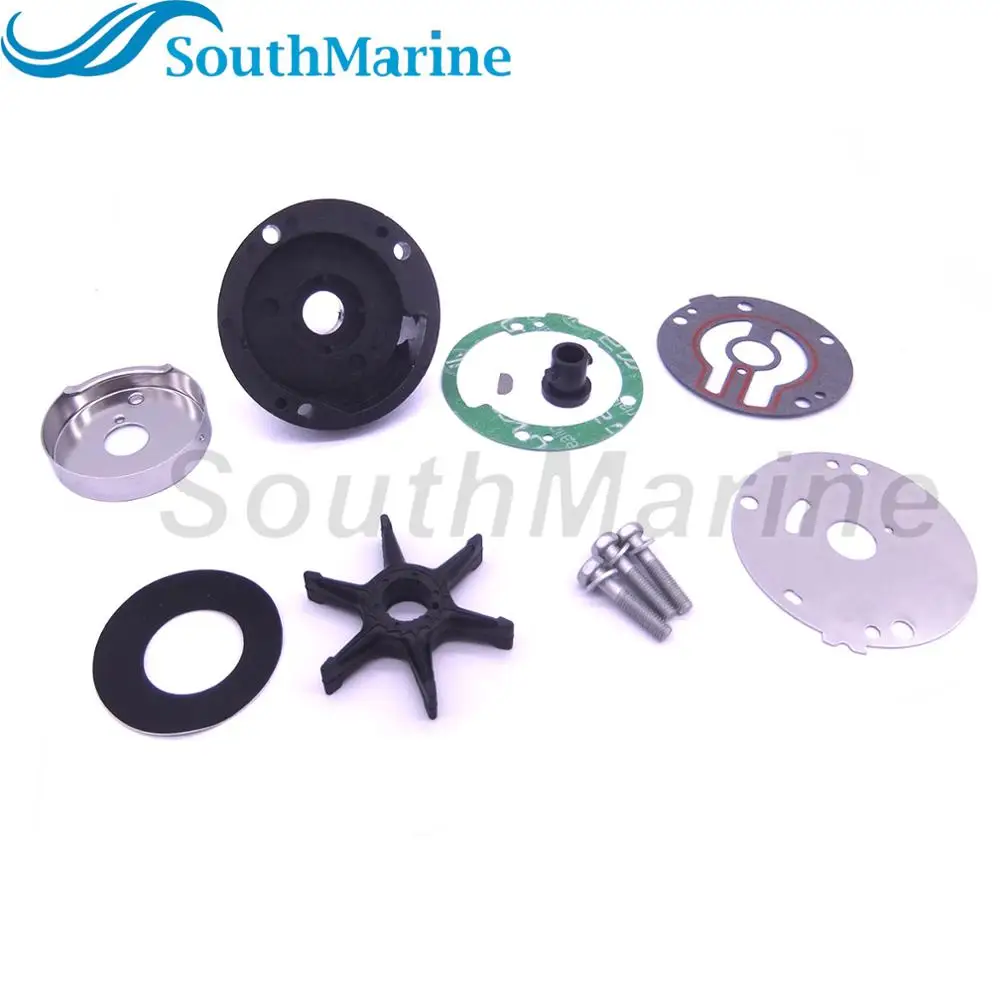 Boat Motor 689-W0078-A6 689-W0078-06 Water Pump Repair Kit with Housing for  25HP 30HP Outboard Engine, 18-3427  Marine