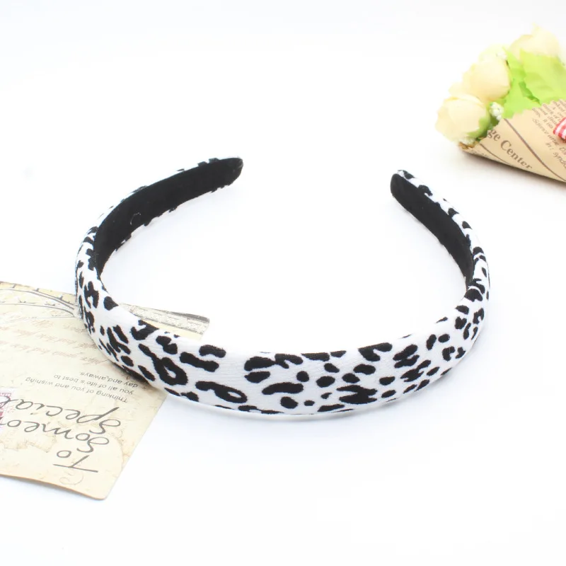 New Style Leopard Grain Hair Band Girl Goes Out Fashionable and Sweet Hair Accessories Female Face Hair Card Headwear